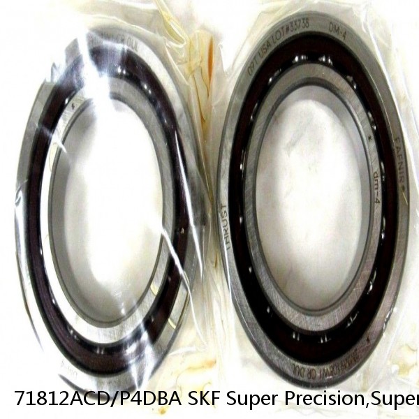 71812ACD/P4DBA SKF Super Precision,Super Precision Bearings,Super Precision Angular Contact,71800 Series,25 Degree Contact Angle #1 small image