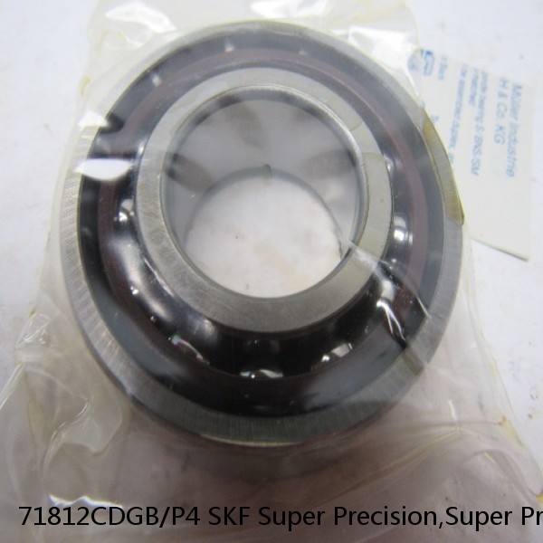 71812CDGB/P4 SKF Super Precision,Super Precision Bearings,Super Precision Angular Contact,71800 Series,15 Degree Contact Angle #1 small image
